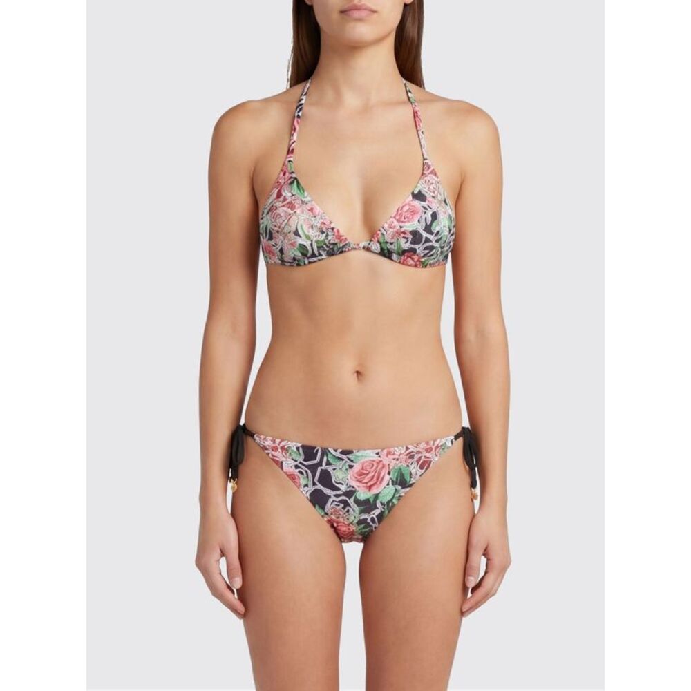 Philipp Plein Women Floral Lycra Bikini Top Swimsuit Philipp Plein